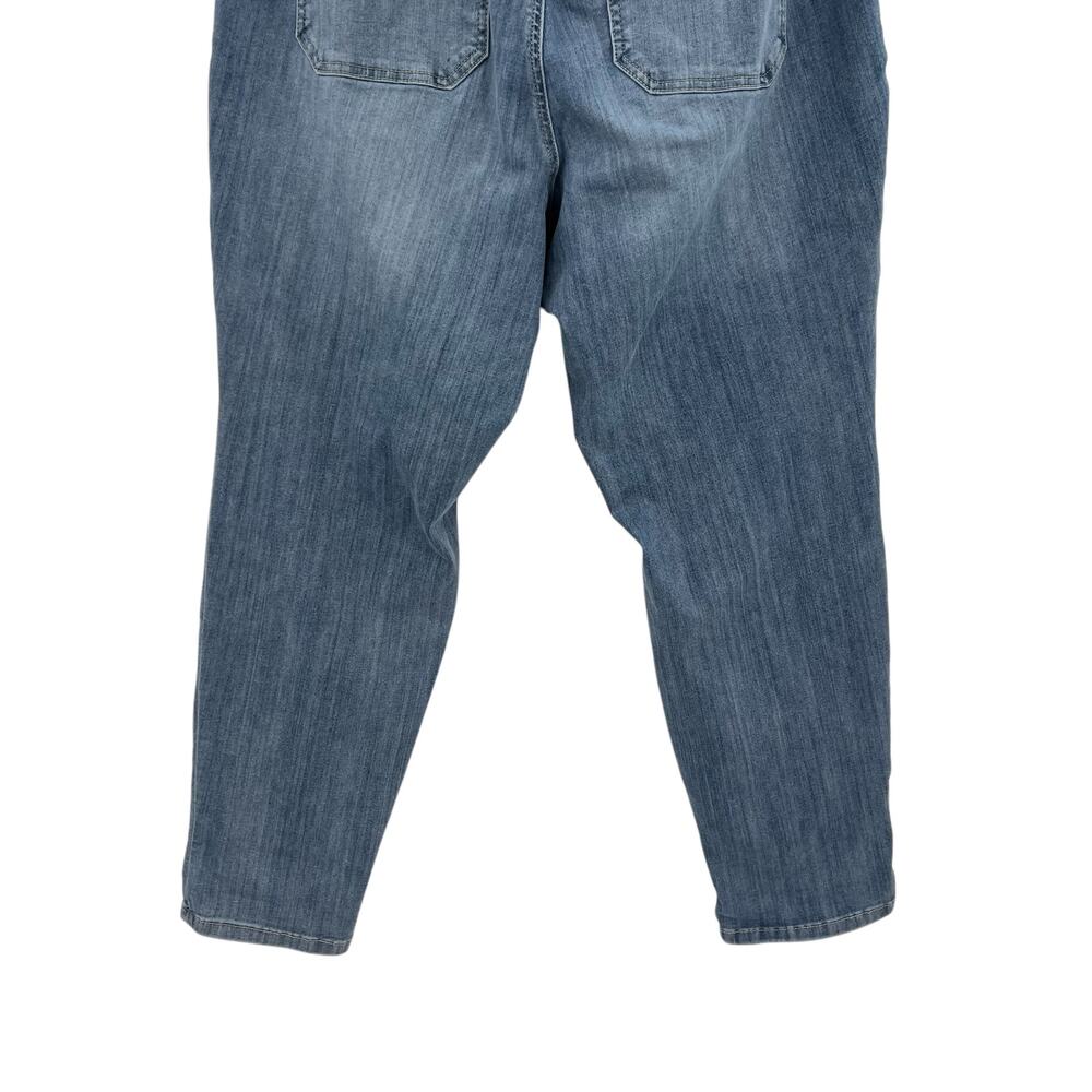 Judy Blue Ain't Worried Denim Joggers Jeans Pants Medium Wash Blue Plus Size 16W - Picture 9 of 12